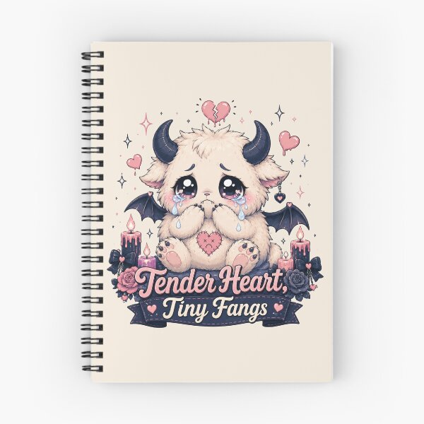 Item preview, Tender Heart Tiny Fangs Cute Pastel Goth Monster designed and sold by House of Rein.