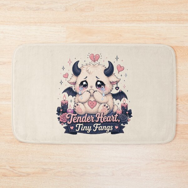 Item preview, Tender Heart Tiny Fangs Cute Pastel Goth Monster designed and sold by House of Rein.