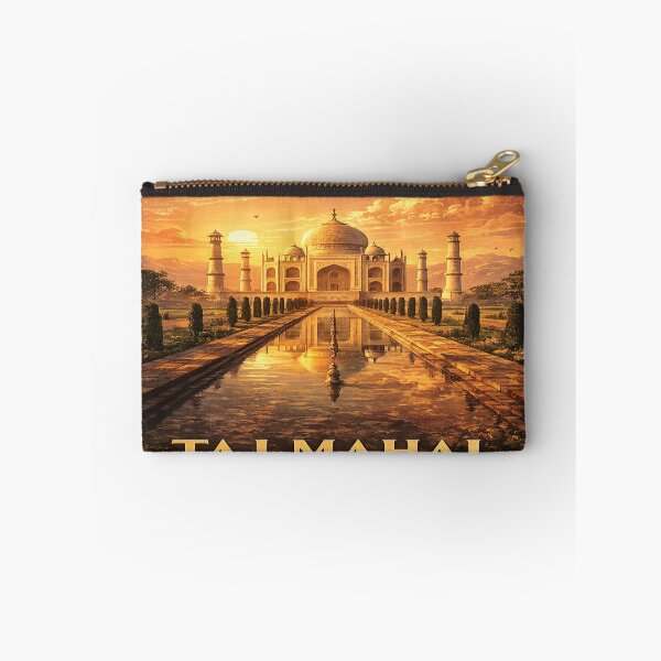 Item preview, Taj Mahal Vintage Travel Poster | Timeless Monument of Love | India Wall Art designed and sold by GnuArt.