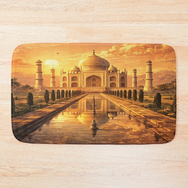 Item preview, Taj Mahal Vintage Travel Poster | Timeless Monument of Love | India Wall Art designed and sold by GnuArt.