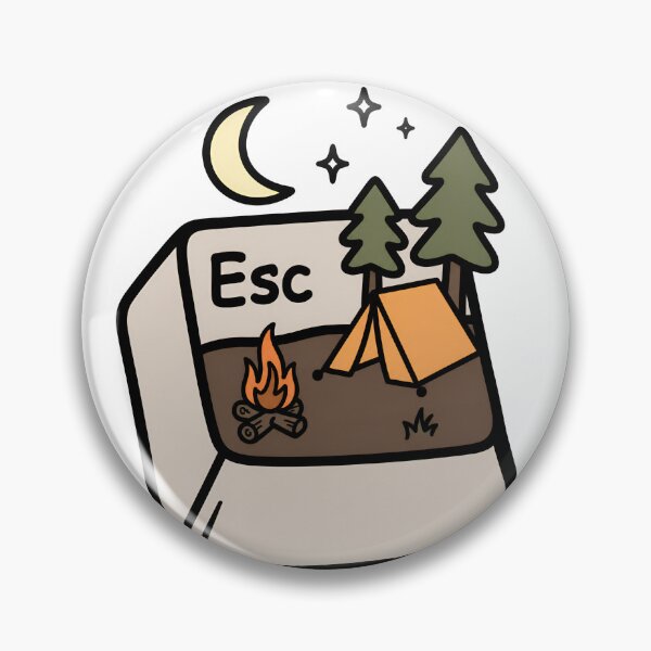 Item preview, Escape Button Funny Keyboard Gamer Programmer Design designed and sold by ronakris009.