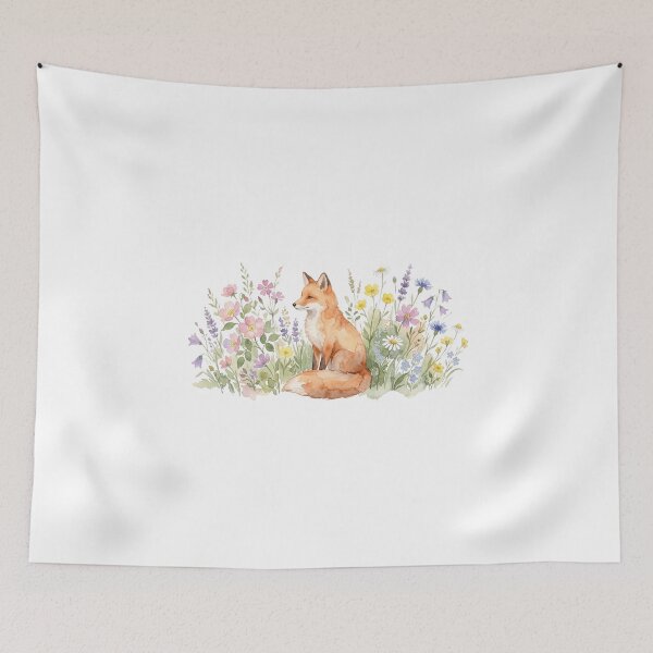 Item preview, Floral Fox designed and sold by Pixele.