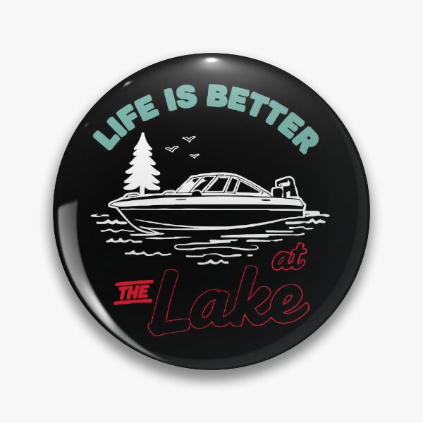 Item preview, Life Is Better At The Lake - Vintage Boat Dad Grandpa Husband Art designed and sold by BendyBeasts.