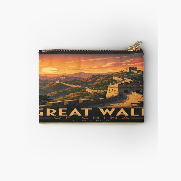 Item preview, Great Wall of China Vintage Travel Poster | Ancient Wonder | China Wall Art designed and sold by GnuArt.