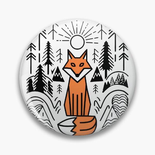 Item preview, Fox Spirit Vintage Woodland Nature Illustration designed and sold by ronakris009.