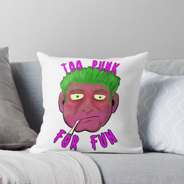 Item preview, Too Punk For Fun Sarcastic Pink Portrait Typography designed and sold by ZevyStores.
