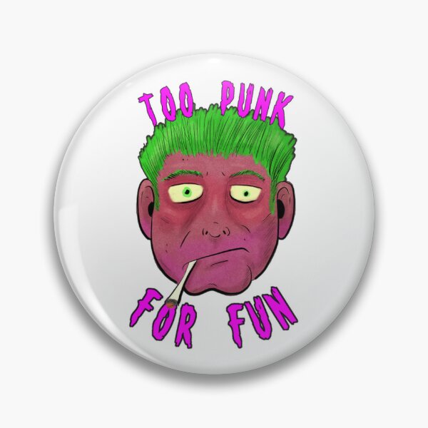Item preview, Too Punk For Fun Sarcastic Pink Portrait Typography designed and sold by ZevyStores.