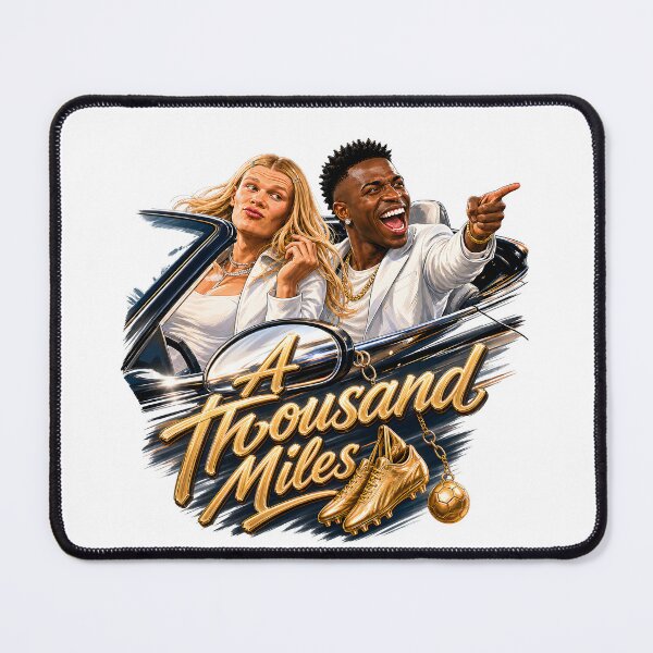 Item preview, Haaland & Vini Jr A Thousand Miles Football Meme designed and sold by Fashvora.