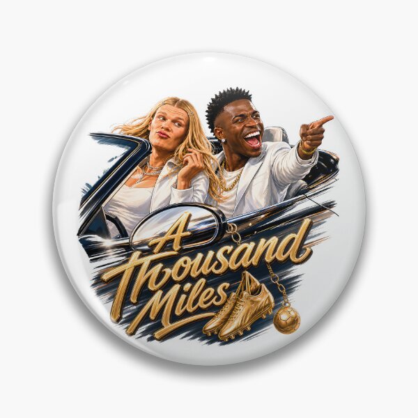 Item preview, Haaland & Vini Jr A Thousand Miles Football Meme designed and sold by Fashvora.