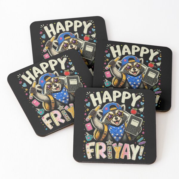 Item preview, Happy Friyay Weekend Weekend Feeling Funny Raccoon designed and sold by watanabeee.