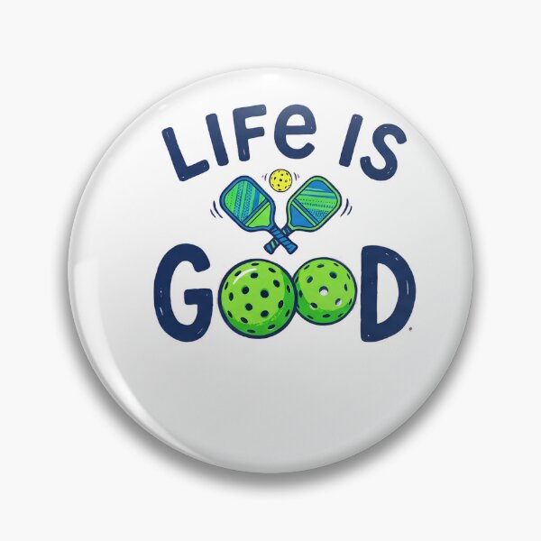 Item preview, Life Is Good Pickleball Graphic Design – Fun Sports Art designed and sold by TShak Clothing .