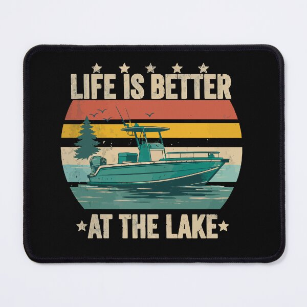 Item preview, Life Is Better At The Lake - Vintage Boat Dad Grandpa Husband Art designed and sold by BendyBeasts.
