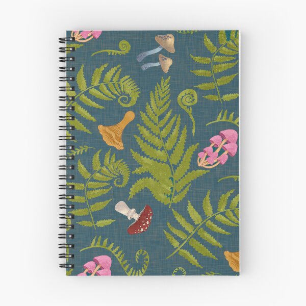 Item preview, Cottagecore Woodland Mushroom Print with Ferns and Wild Fungi designed and sold by hayleyhackler.
