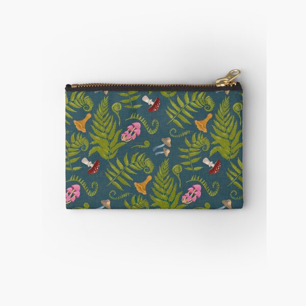 Item preview, Cottagecore Woodland Mushroom Print with Ferns and Wild Fungi designed and sold by hayleyhackler.