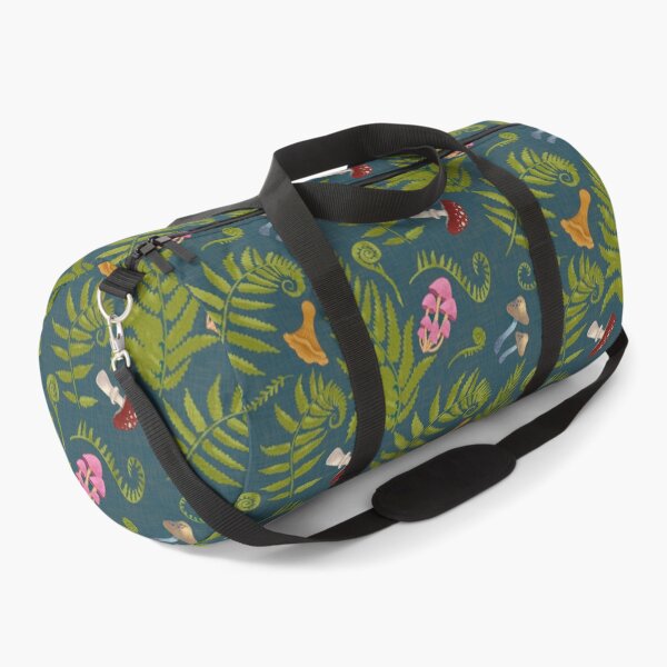 Item preview, Cottagecore Woodland Mushroom Print with Ferns and Wild Fungi designed and sold by hayleyhackler.