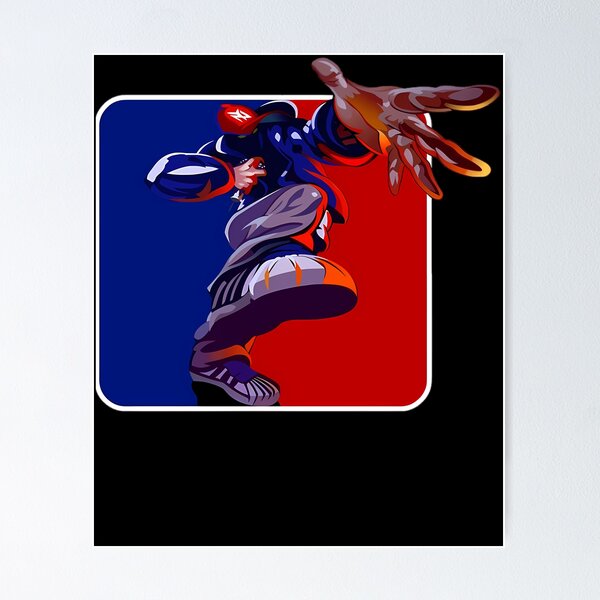Item preview, B-Boy Breakdancer Reaching Forward on a Blue designed and sold by HighGraphic20.