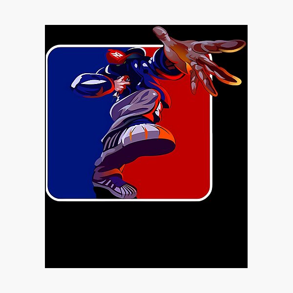 Item preview, B-Boy Breakdancer Reaching Forward on a Blue designed and sold by HighGraphic20.