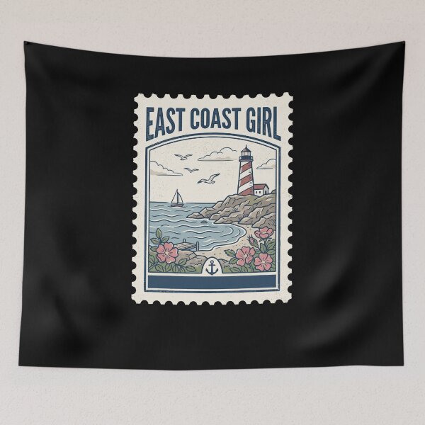 Item preview, East Coast Girl Vintage Lighthouse Ocean View designed and sold by snowry.