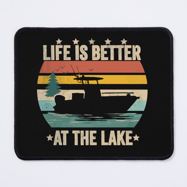 Item preview, Life Is Better At The Lake - Vintage Boat Dad Grandpa Husband Art designed and sold by BendyBeasts.