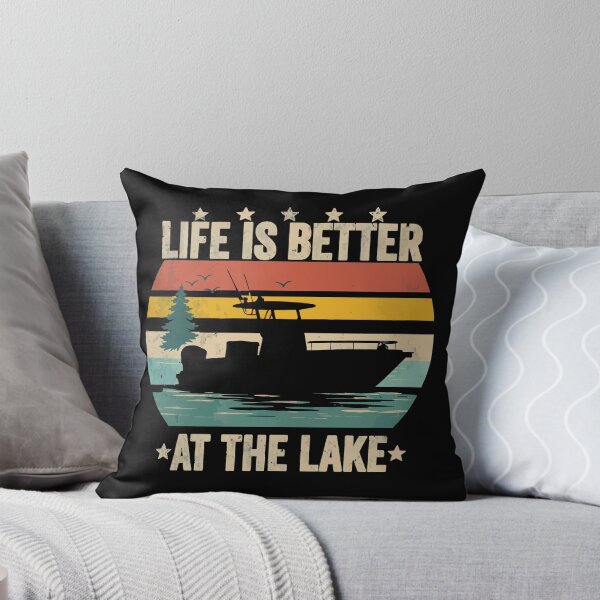 Item preview, Life Is Better At The Lake - Vintage Boat Dad Grandpa Husband Art designed and sold by BendyBeasts.