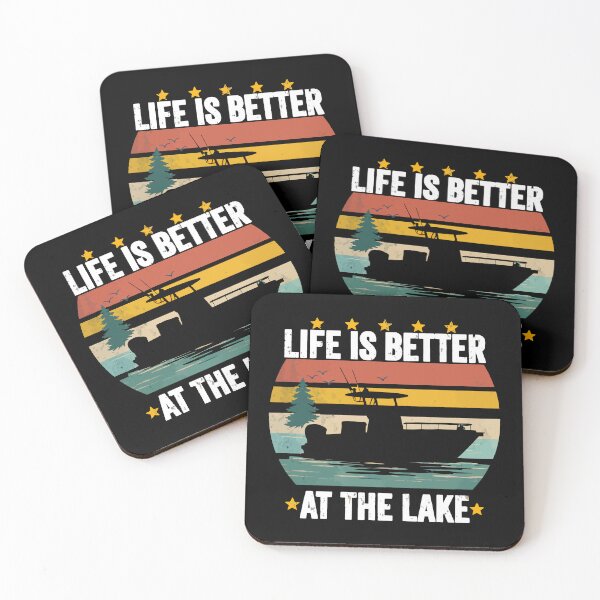 Item preview, Life Is Better At The Lake - Vintage Boat Dad Grandpa Husband Art designed and sold by BendyBeasts.