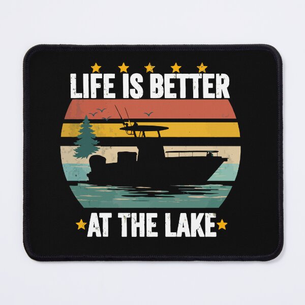 Item preview, Life Is Better At The Lake - Vintage Boat Dad Grandpa Husband Art designed and sold by BendyBeasts.