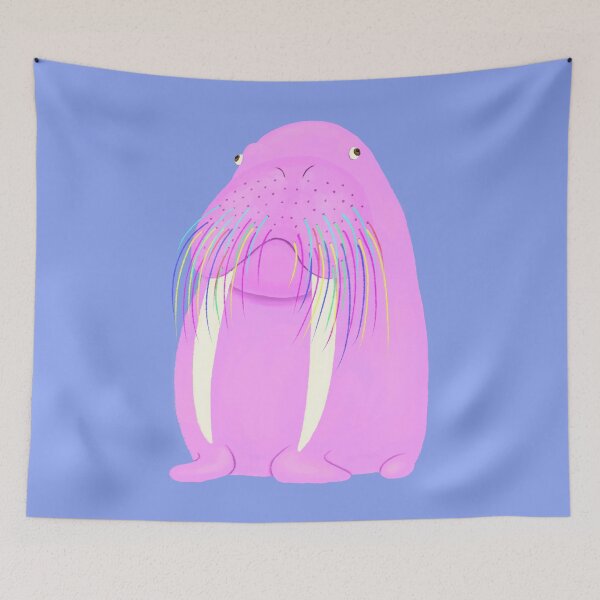 Item preview, Pink  Walrus designed and sold by TamaAnimalArt.