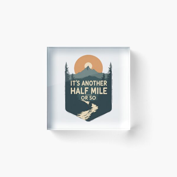 Item preview, Half Mile Vintage Hiking Outdoor Adventure Design designed and sold by ronakris009.