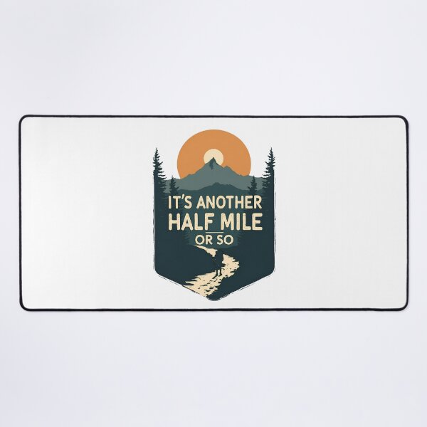 Item preview, Half Mile Vintage Hiking Outdoor Adventure Design designed and sold by ronakris009.