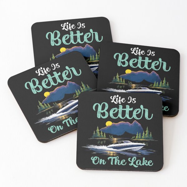 Item preview, Life Is Better At The Lake - Vintage Boat Dad Grandpa Husband Art designed and sold by BendyBeasts.