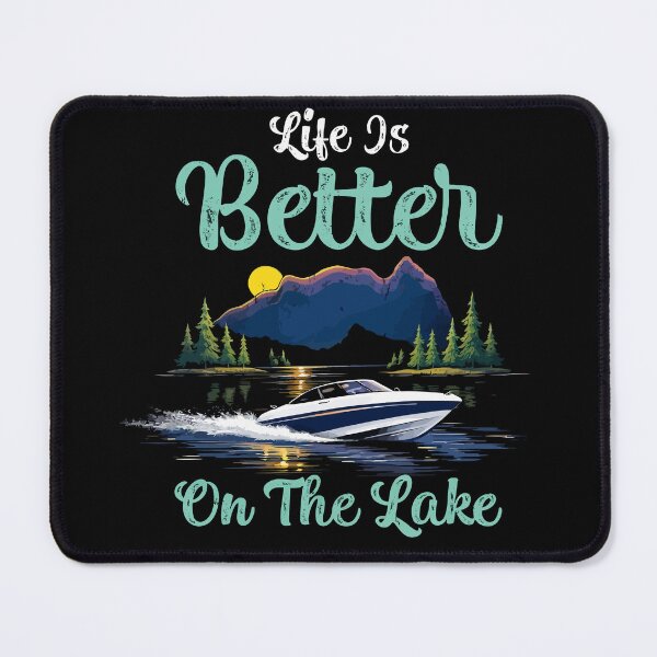 Item preview, Life Is Better At The Lake - Vintage Boat Dad Grandpa Husband Art designed and sold by BendyBeasts.
