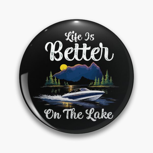 Item preview, Life Is Better At The Lake - Vintage Boat Dad Grandpa Husband Art designed and sold by BendyBeasts.