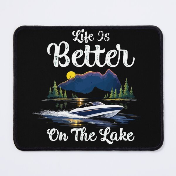Item preview, Life Is Better At The Lake - Vintage Boat Dad Grandpa Husband Art designed and sold by BendyBeasts.