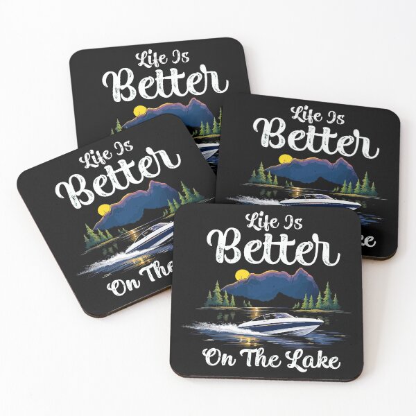 Item preview, Life Is Better At The Lake - Vintage Boat Dad Grandpa Husband Art designed and sold by BendyBeasts.