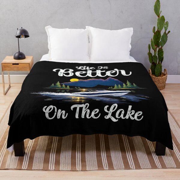 Item preview, Life Is Better At The Lake - Vintage Boat Dad Grandpa Husband Art designed and sold by BendyBeasts.