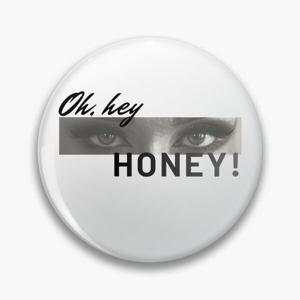 Item preview, Dramatic Eyes Text Art Oh Hey Honey designed and sold by VibeShift Studio.