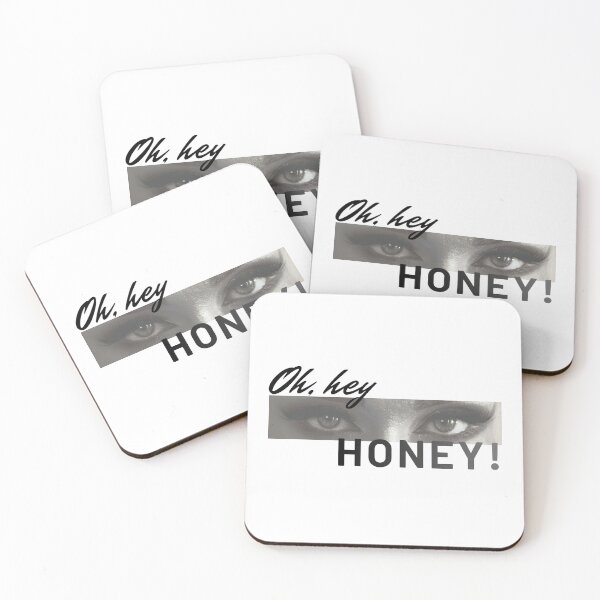 Item preview, Dramatic Eyes Text Art Oh Hey Honey designed and sold by VibeShift Studio.
