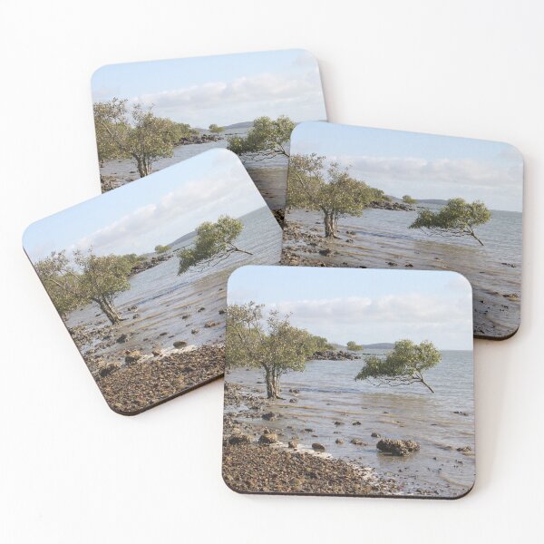 Item preview, Tranquil Australian Mangrove Ocean Landscape designed and sold by 27Tammy27.
