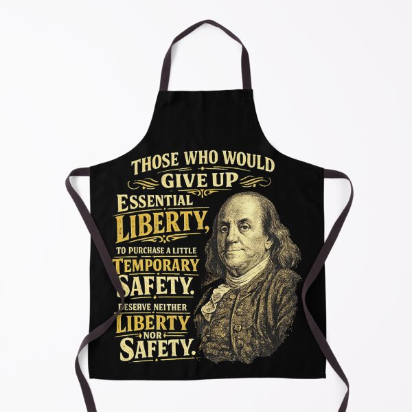 Item preview, Benjamin Franklin Essential Liberty Temporary Safety Quote Design designed and sold by extrisiceye.