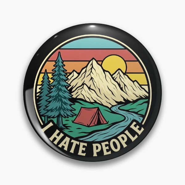 Item preview, I Hate People Funny Introvert Sarcastic Retro Design designed and sold by ronakris009.