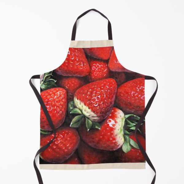 Item preview, Vibrant Ripe Strawberries, Fresh Fruit Oil Painting designed and sold by HaedamArt.