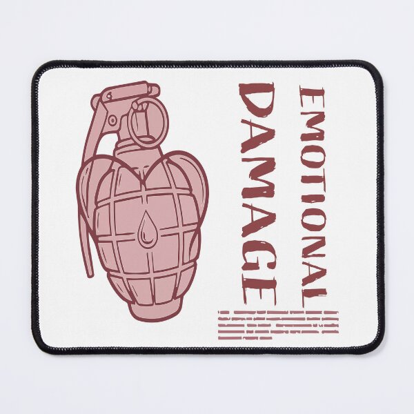 Item preview, "Emotional Damage" Edgy Grenade Graphic - Grunge Streetwear Aesthetic - Sad Alt Art designed and sold by BestChoiceService.