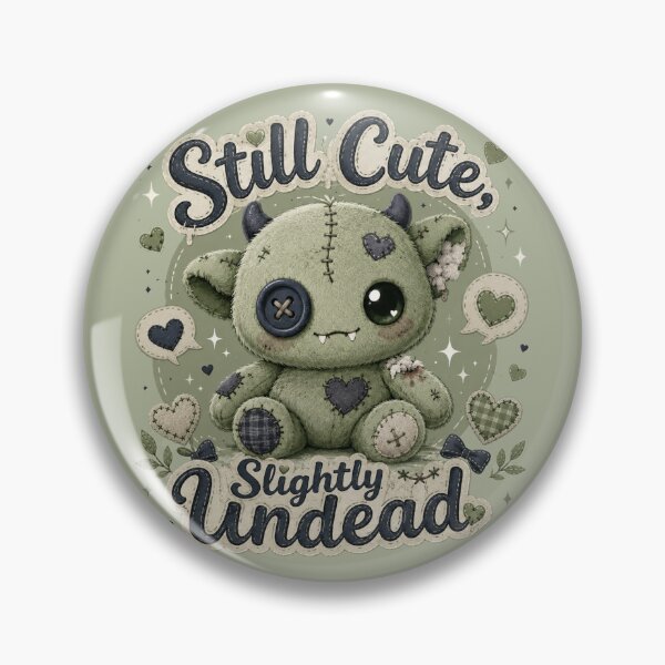 Item preview, Still Cute Slightly Undead Stitched Monster designed and sold by House of Rein.