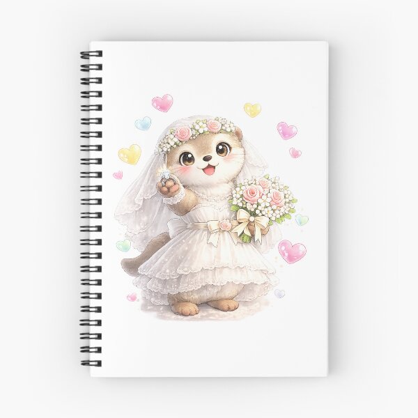 Item preview, Cute Otter Bride Wedding Dress Kawaii Animal Bride designed and sold by QuiteOrbit.