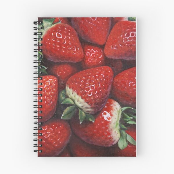 Item preview, Vibrant Red Strawberries Harvest - Realistic Fruit Fine Art designed and sold by HaedamArt.