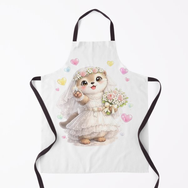 Item preview, Cute Otter Bride Wedding Dress Kawaii Animal Bride designed and sold by QuiteOrbit.