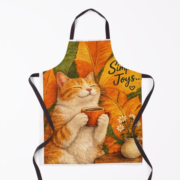Item preview, Simple Joys... | Cozy Cat Coffee Aesthetic Sticker designed and sold by Genzfirevibes.