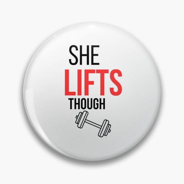 Item preview, She Lifts Though - Funny Women Gym Shirt designed and sold by ironvibesco.