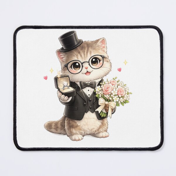 Item preview, Cat Couple Matching Wedding Funny men designed and sold by QuiteOrbit.