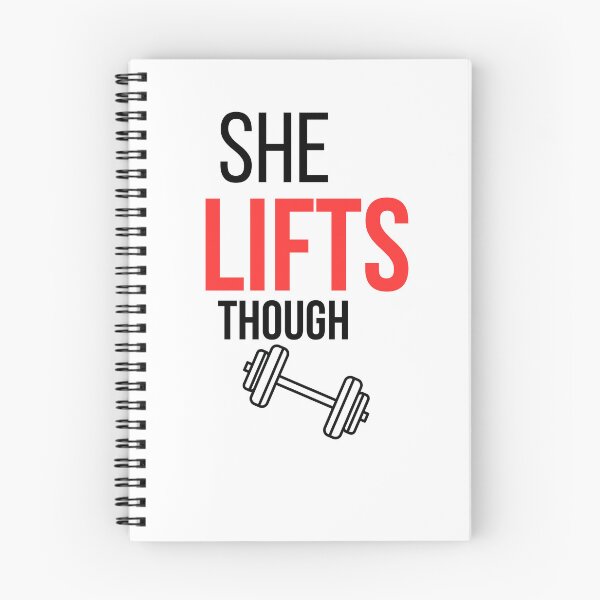 Item preview, She Lifts Though - Funny Women Gym Shirt designed and sold by ironvibesco.